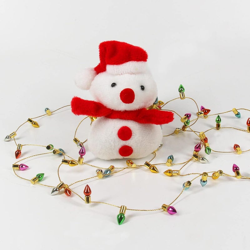 Orgrimmar Fake Light String Christmas Decoration Doll House Miniature Furniture Accessories String Lights (15m/591inch) - Image 5